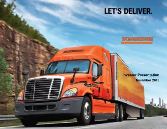 Investor Presentation  November 2018  Disclaimer and Forward-Looking Statements  Special Note