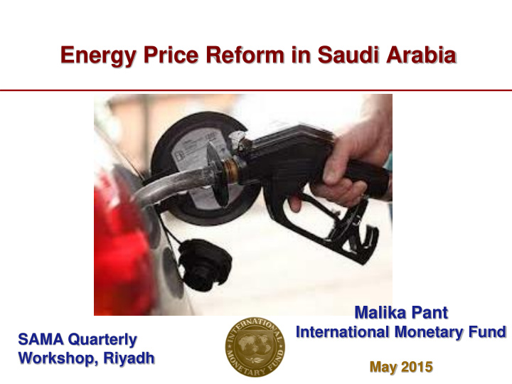 energy price reform in saudi arabia