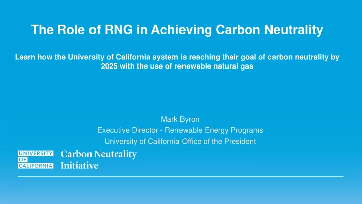 the role of rng in achieving carbon neutrality