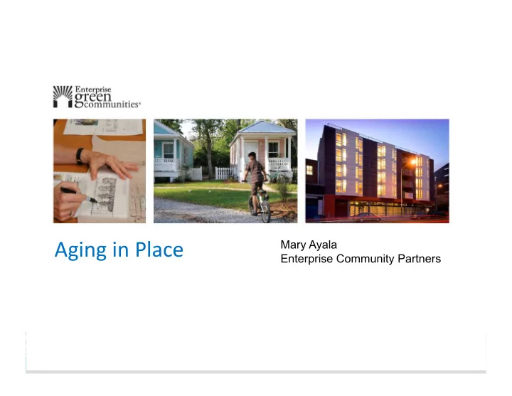 aging in place