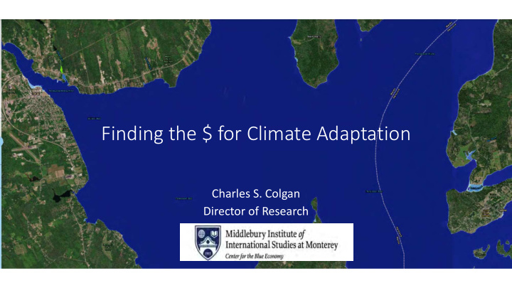 finding the for climate adaptation