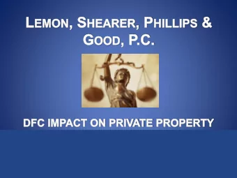 DFC Impact on Private Property in GMA-1  The Legislative Mandate  Excerpts from TWC Section 36.108: