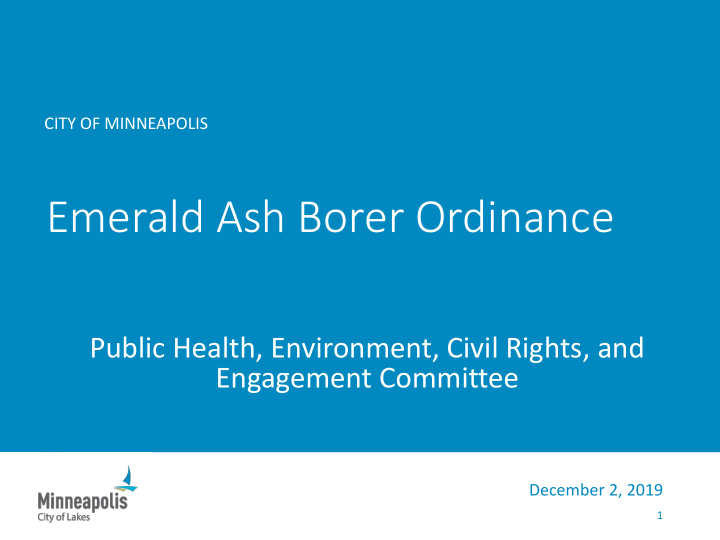 emerald ash borer ordinance