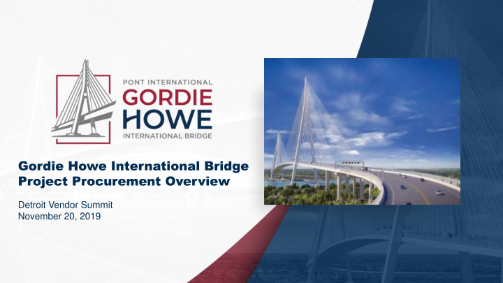 gordie howe international bridge project procurement