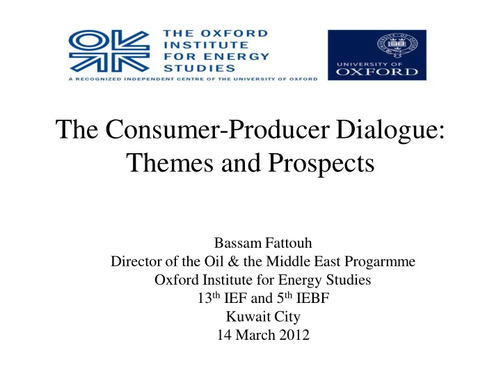 themes and prospects
