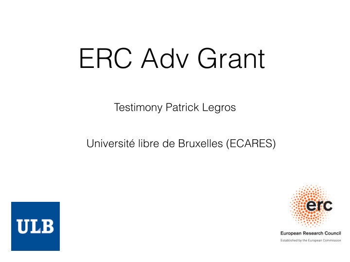 erc adv grant