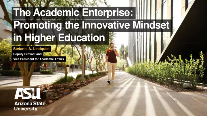 the academic enterprise