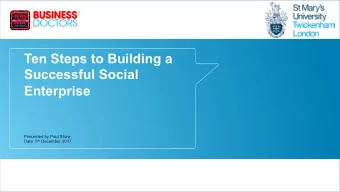 Ten Steps to Building a  New Look  Successful Social  ATG/Agile Presentation  Enterprise  Presented