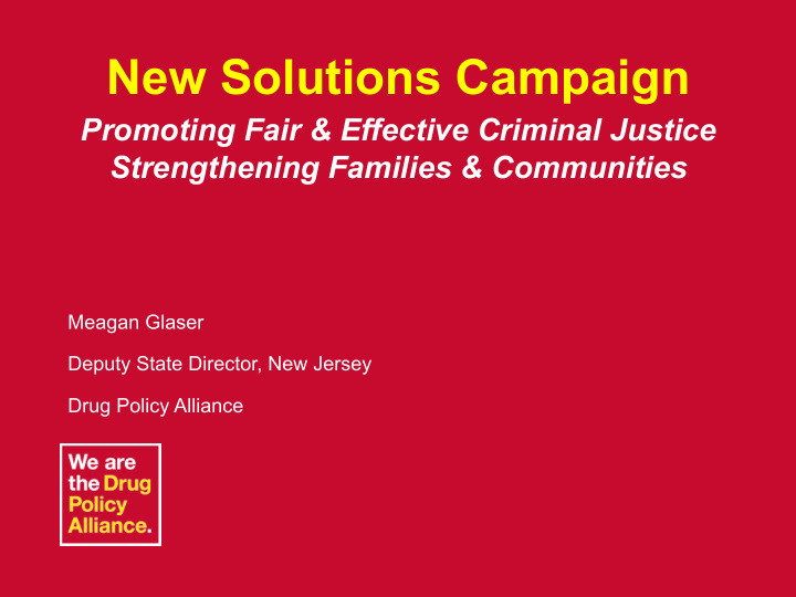 new solutions campaign