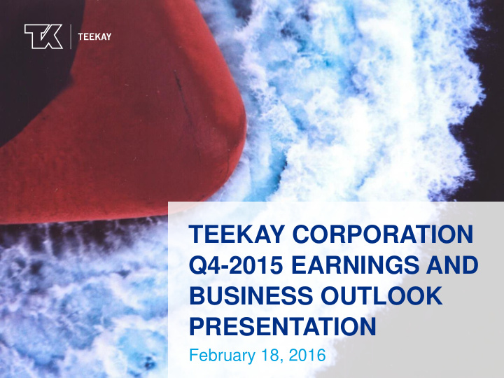 teekay corporation