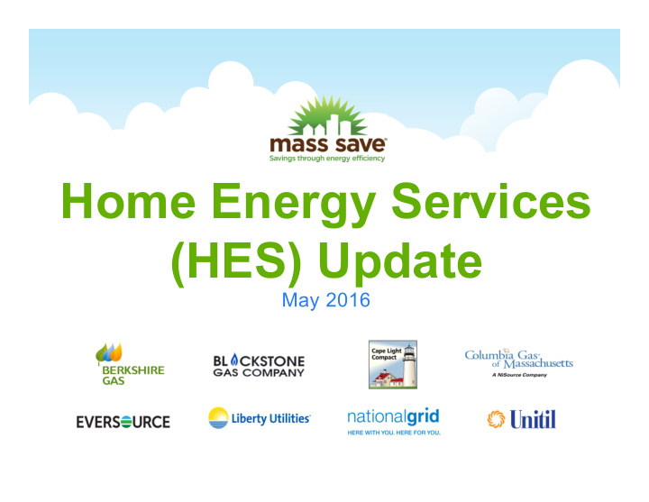 home energy services hes update