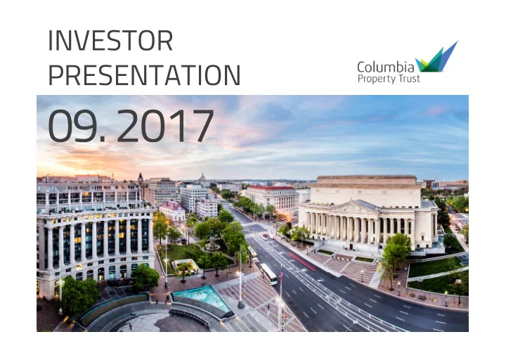 investor presentation