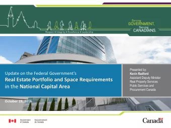 Real Estate Portfolio and Space Requirements  Real Property Services  Public Services and in the