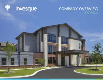 COMPANY OVERVIEW  TSX: IVQ.U  DISCLAIMER  General  You are advised to read this disclaimer