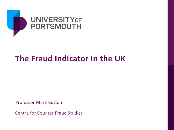 the fraud indicator in the uk