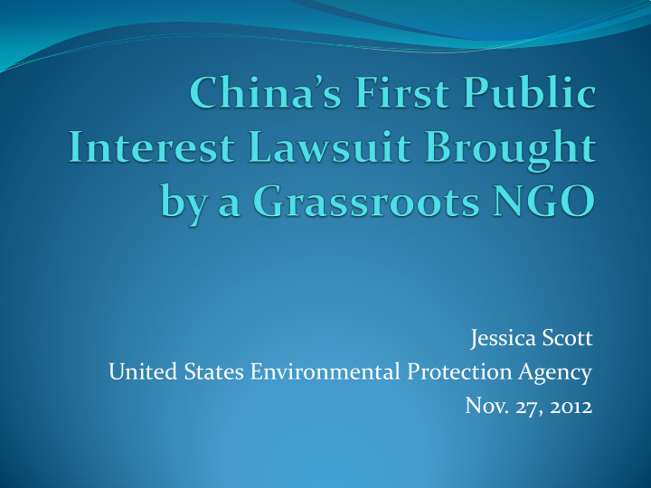 jessica scott united states environmental protection