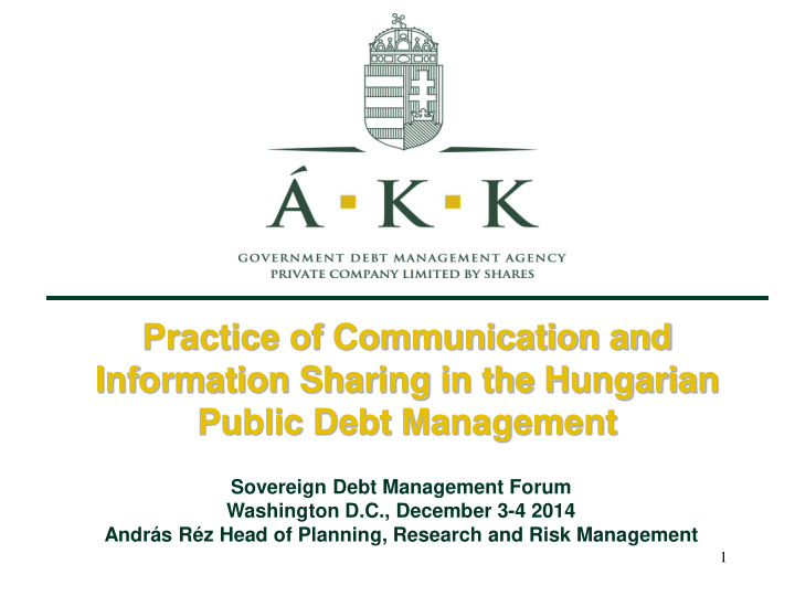 information sharing in the hungarian