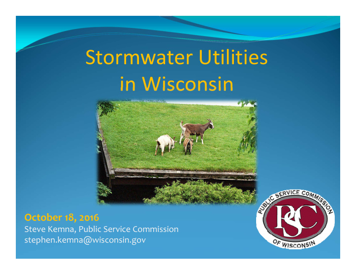 stormwater utilities in wisconsin