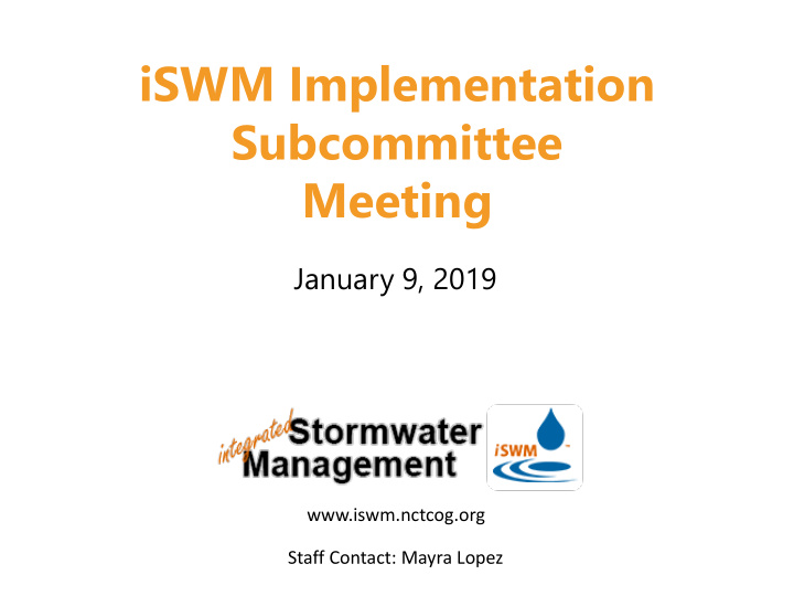 iswm implementation