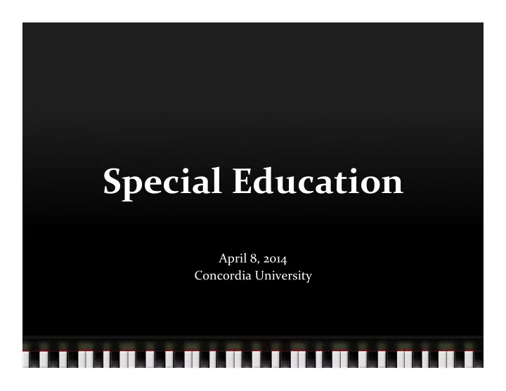 special education