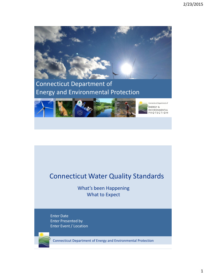 connecticut water quality standards