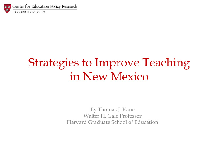 strategies to improve teaching in new mexico