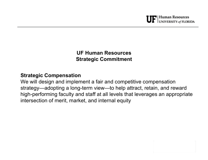 uf human resources strategic commitment strategic