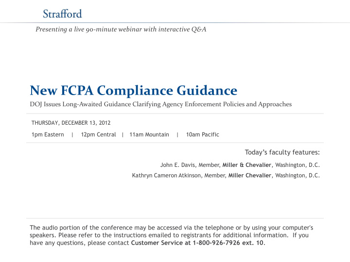 new fcpa compliance guidance