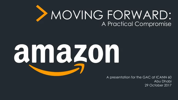 moving forward a practical compromise a presentation for