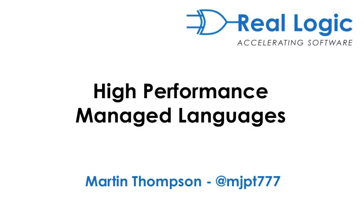 managed languages