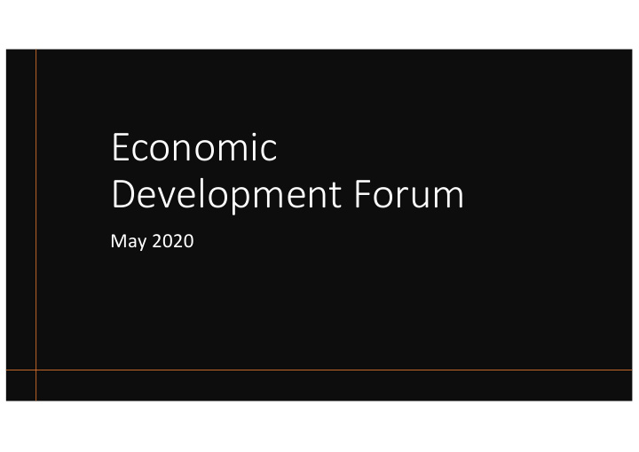 economic development forum
