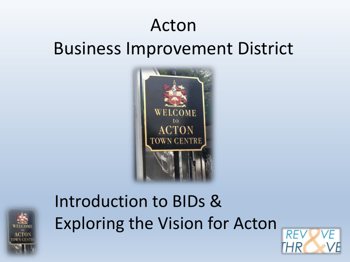 acton business improvement district