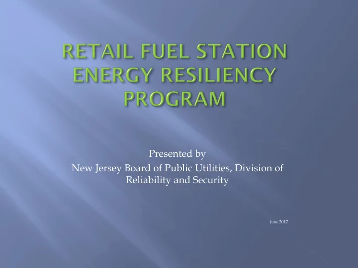 presented by new jersey board of public utilities