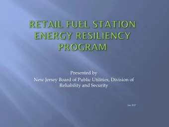 Presented by  New Jersey Board of Public Utilities, Division of  Reliability and Security June 2017