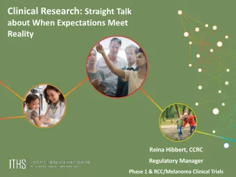 Agenda  Fundamentals  The scientific method  Phases of trials  Basic evolution of trial