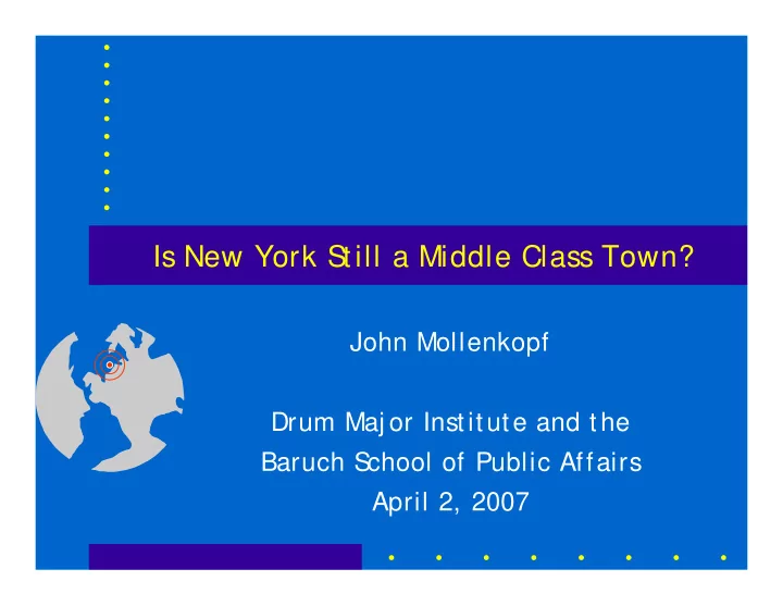 is new york s till a middle class town
