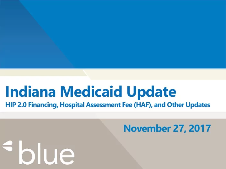 indiana medicaid update