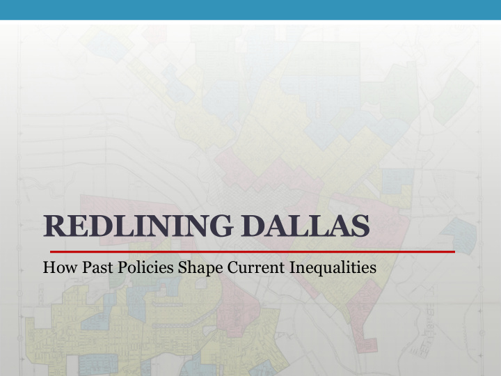 redlining dallas