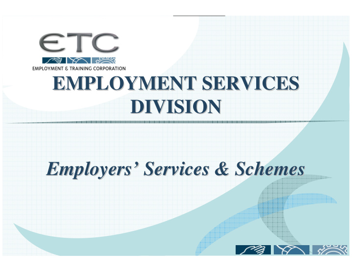 employment services employment services division division