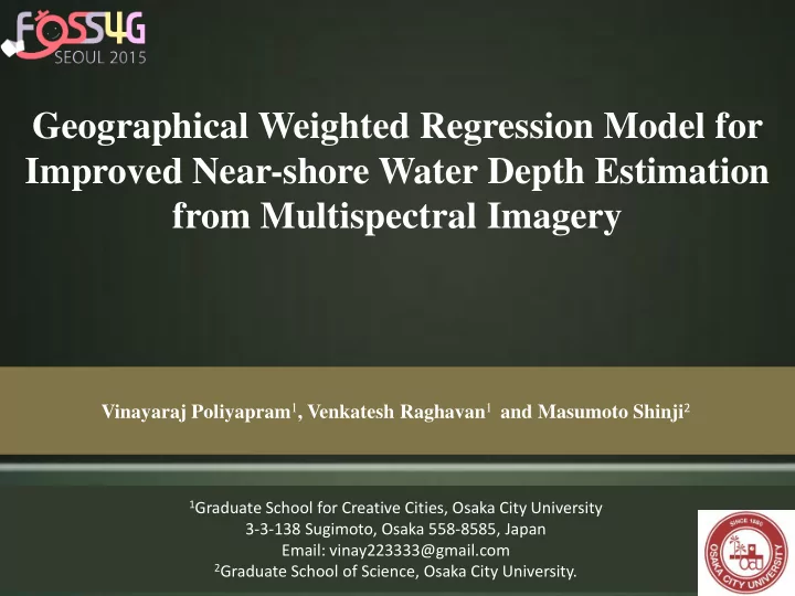vinayaraj poliyapram 1 venkatesh raghavan 1 and masumoto
