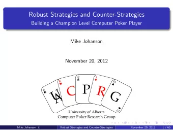 C  R  A  U  V  G          K  Q    A  J    10  University of Alberta  Computer