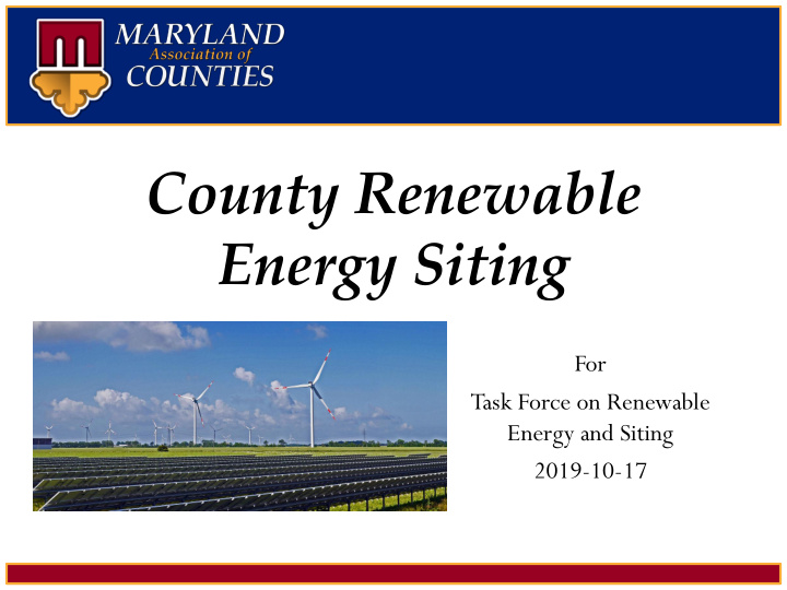 county renewable