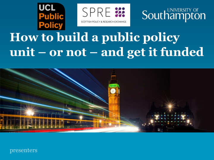 how to build a public policy