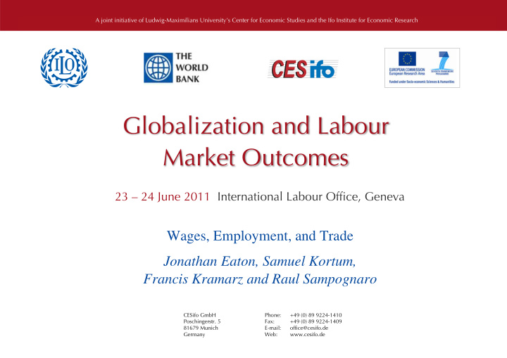 globalization and labour market outcomes