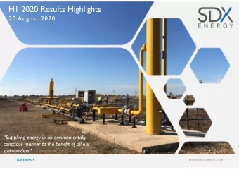 H1 2020 Results Highlights  1  20 August 2020  Supplying energy in an environmentally  conscious