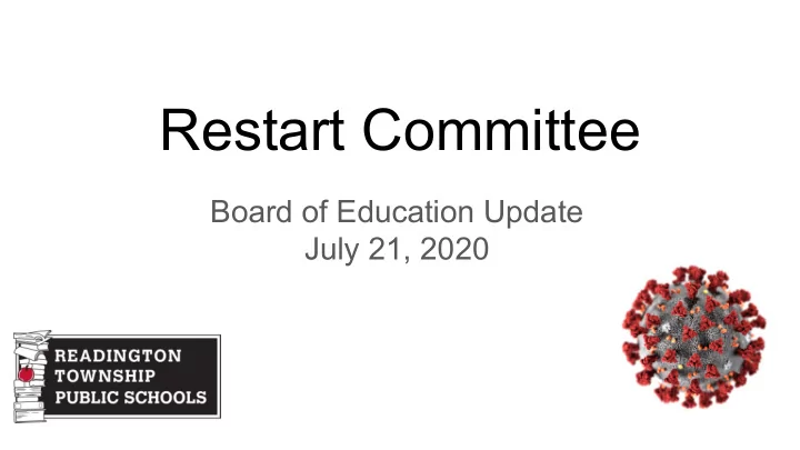 restart committee