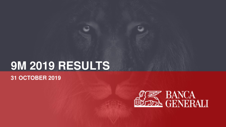 9m 2019 results