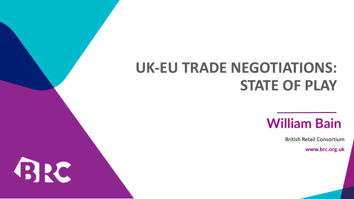 uk eu trade negotiations state of play