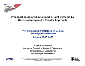 Preconditioning of Elliptic Saddle Point Systems by  Substructuring and a Penalty Approach th