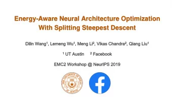 With Splitting Steepest Descent  Splitting yields adaptive net structure optimization  Questions